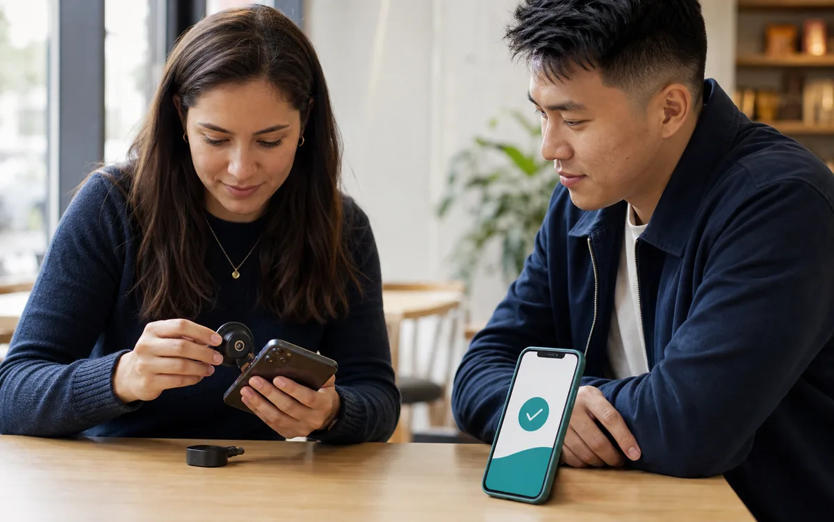 Transparent device inspection and payment confirmation